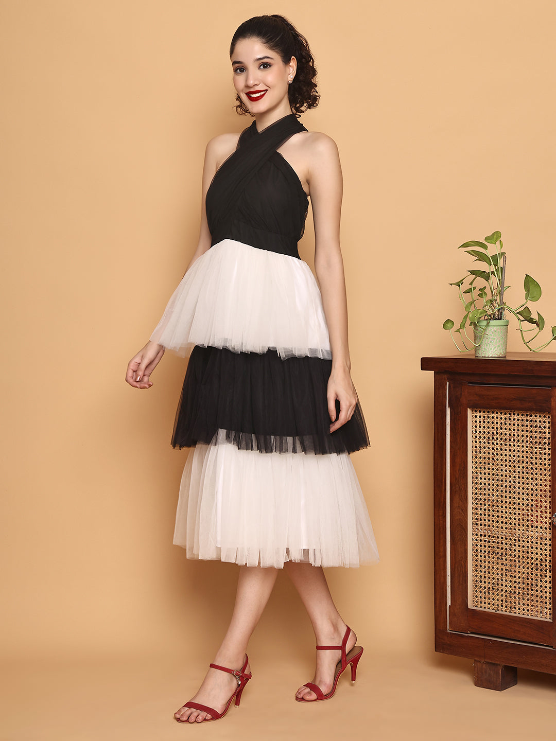Black & White Tulle dress