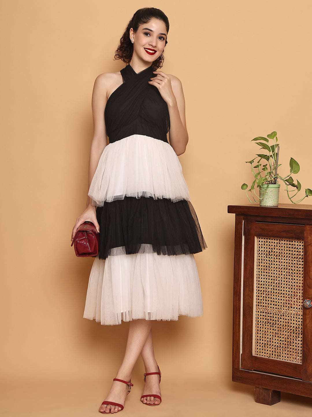 Black & White Tulle dress