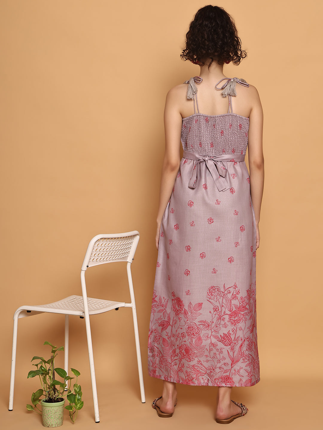 Summertime floral strappy dress