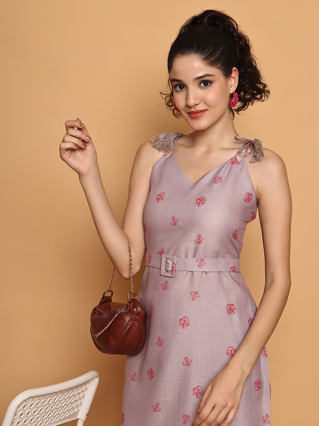 Summertime floral strappy dress