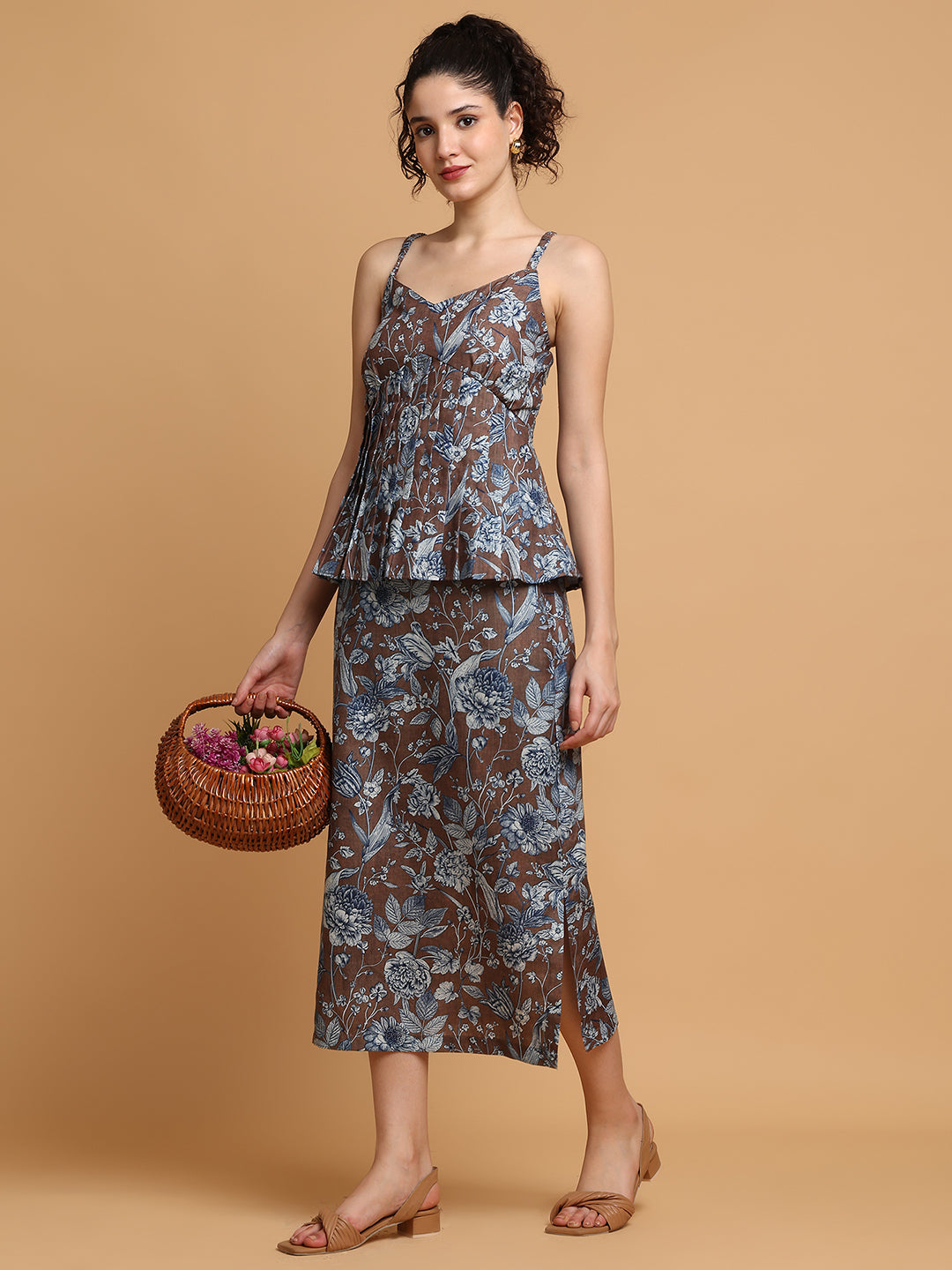 Floral Skirt with strappy top