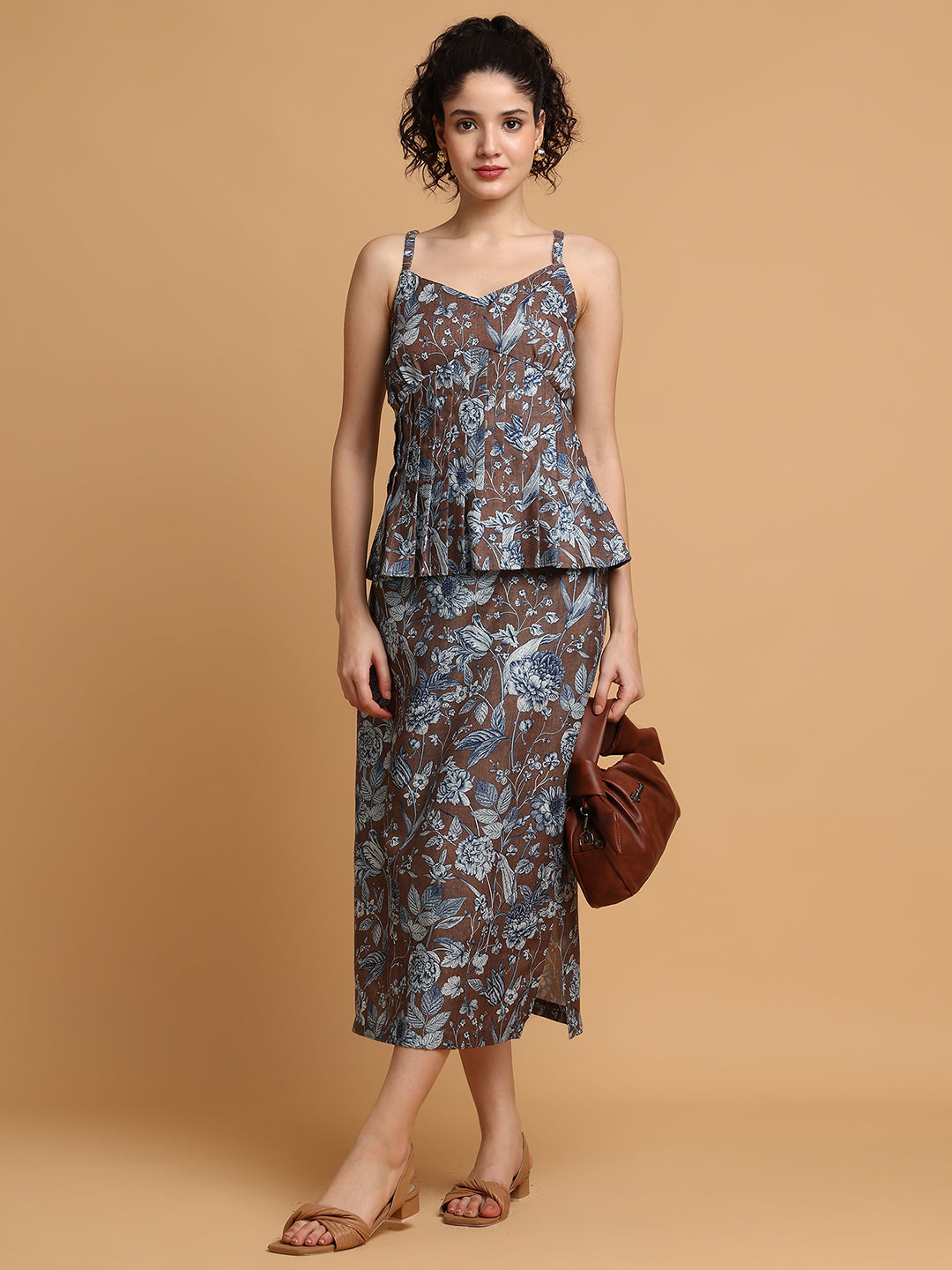 Floral Skirt with strappy top