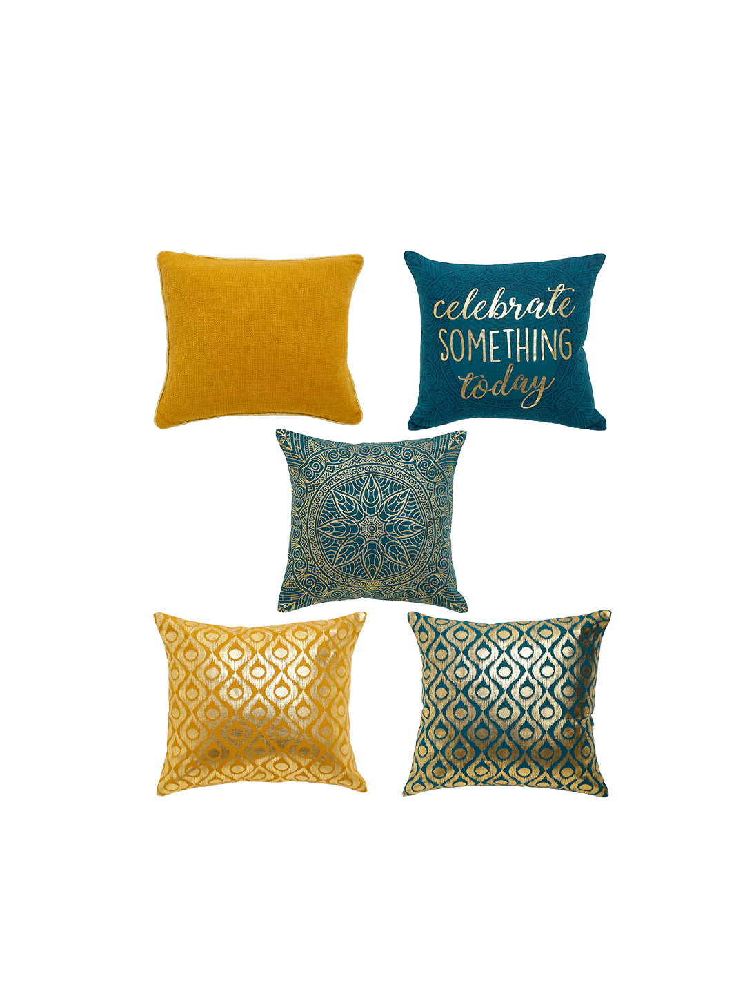 Set of 5 Rajgharana 40x40 CM Cushion Cover