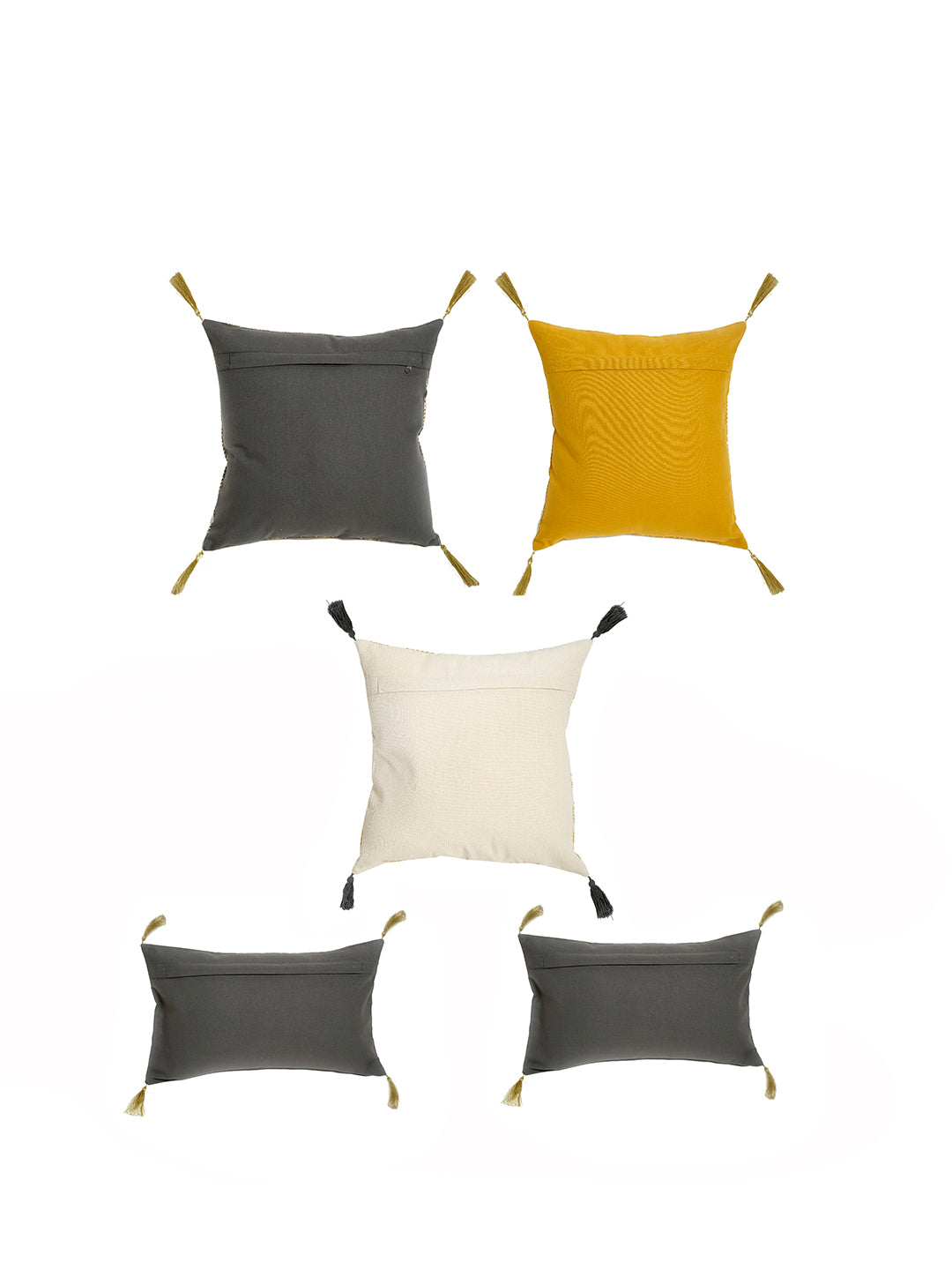 Blanc9 Set of 5 Happy Place 40x40 CM Cushion Cover