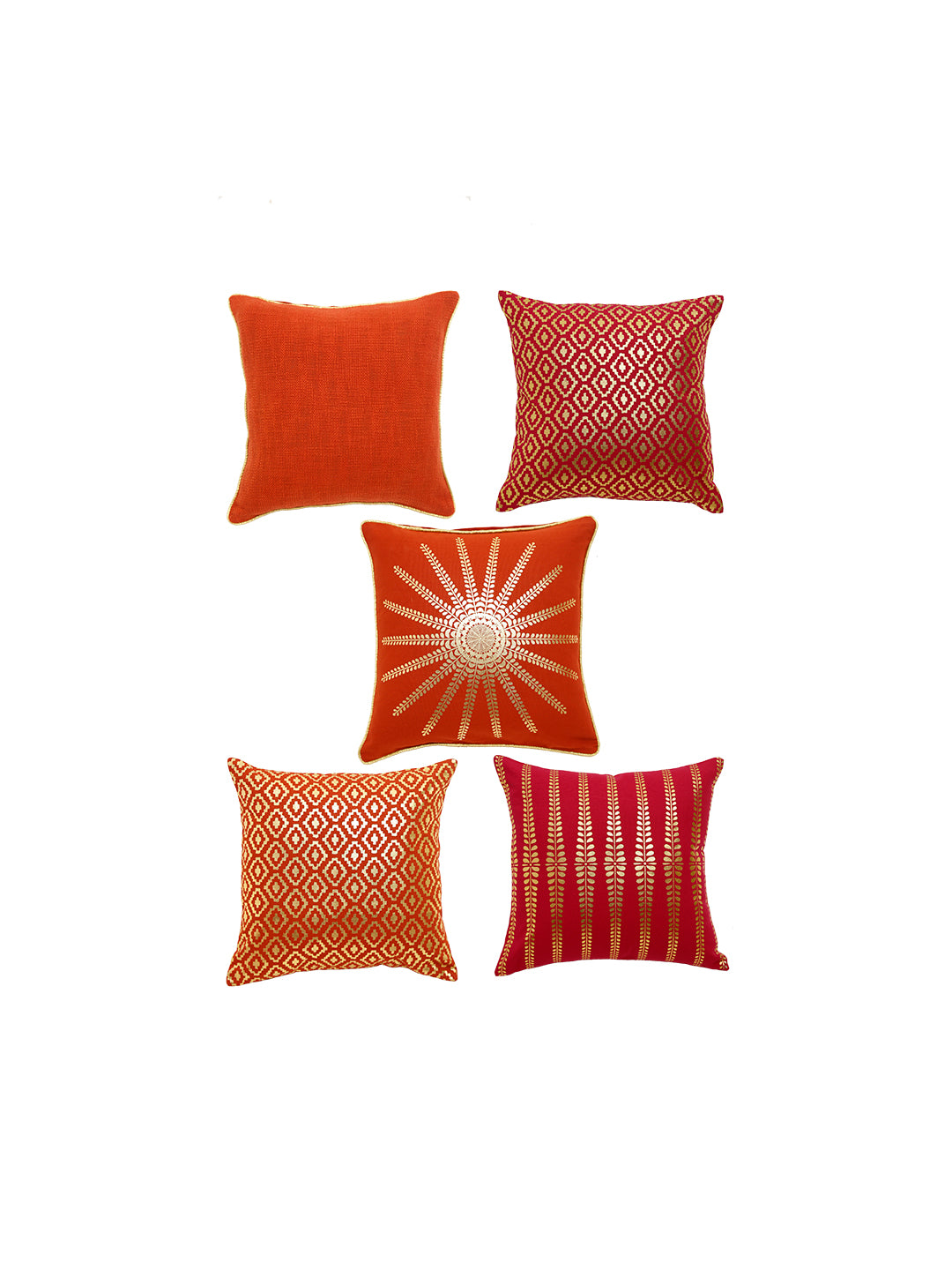 Blanc9 Set of 5 Corsucate 40x40 CM Cushion Cover