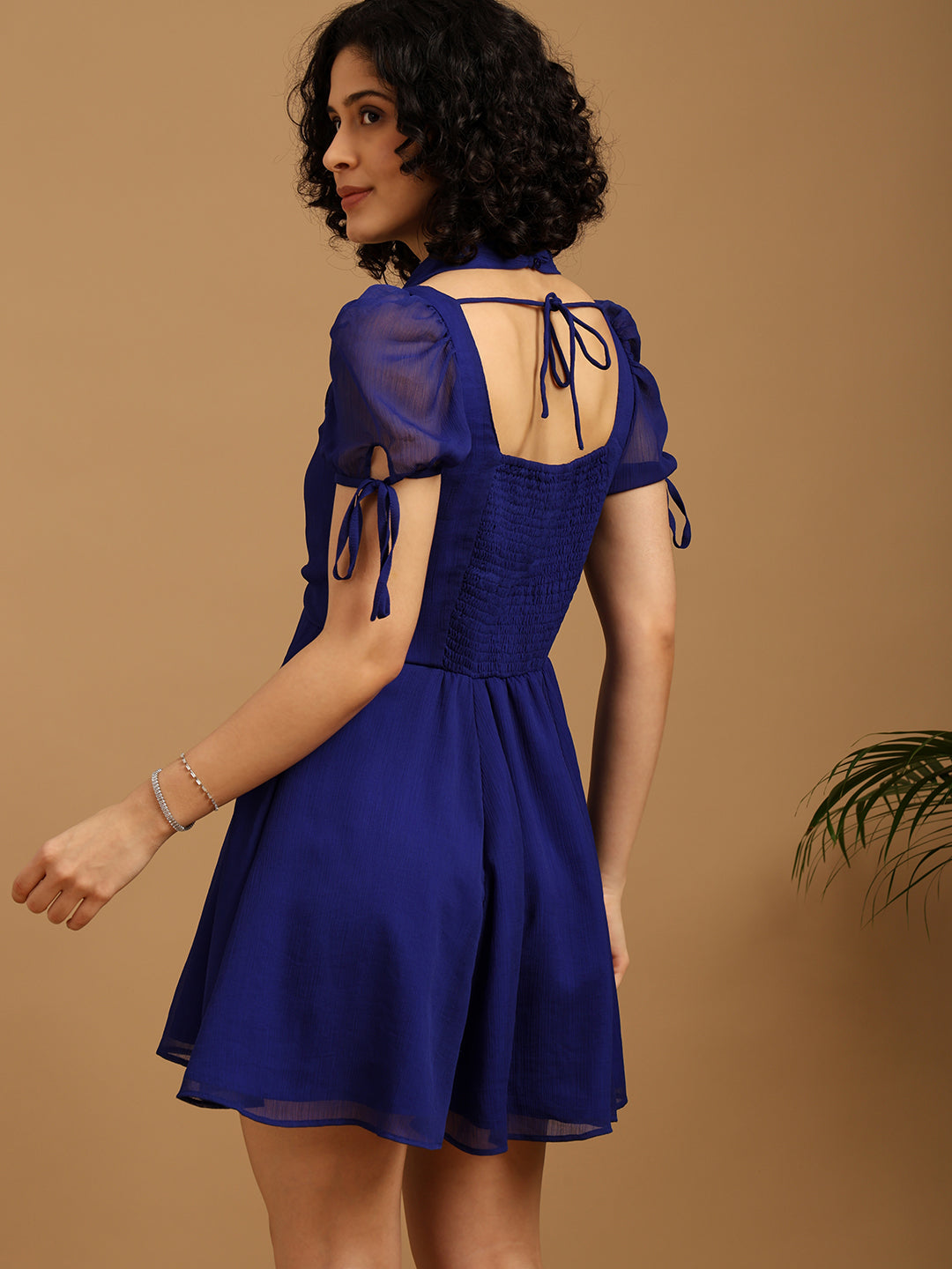 Electric Blue Short Summer Dress