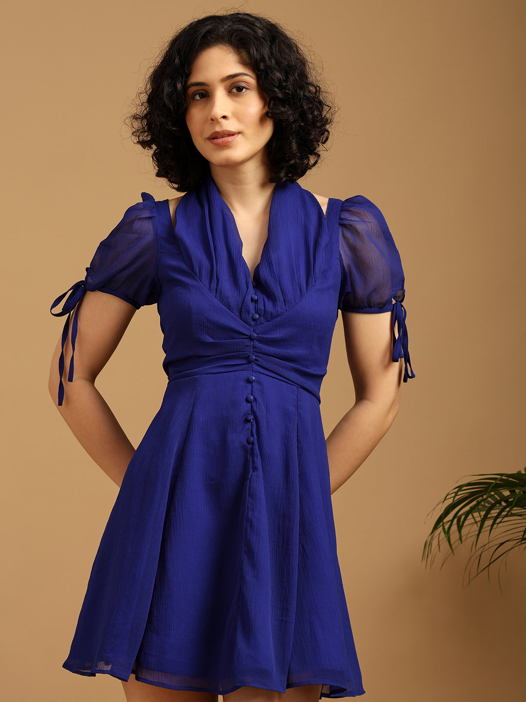 Electric Blue Short Summer Dress