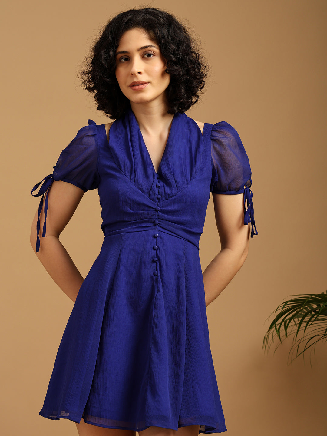 Electric Blue Short Summer Dress