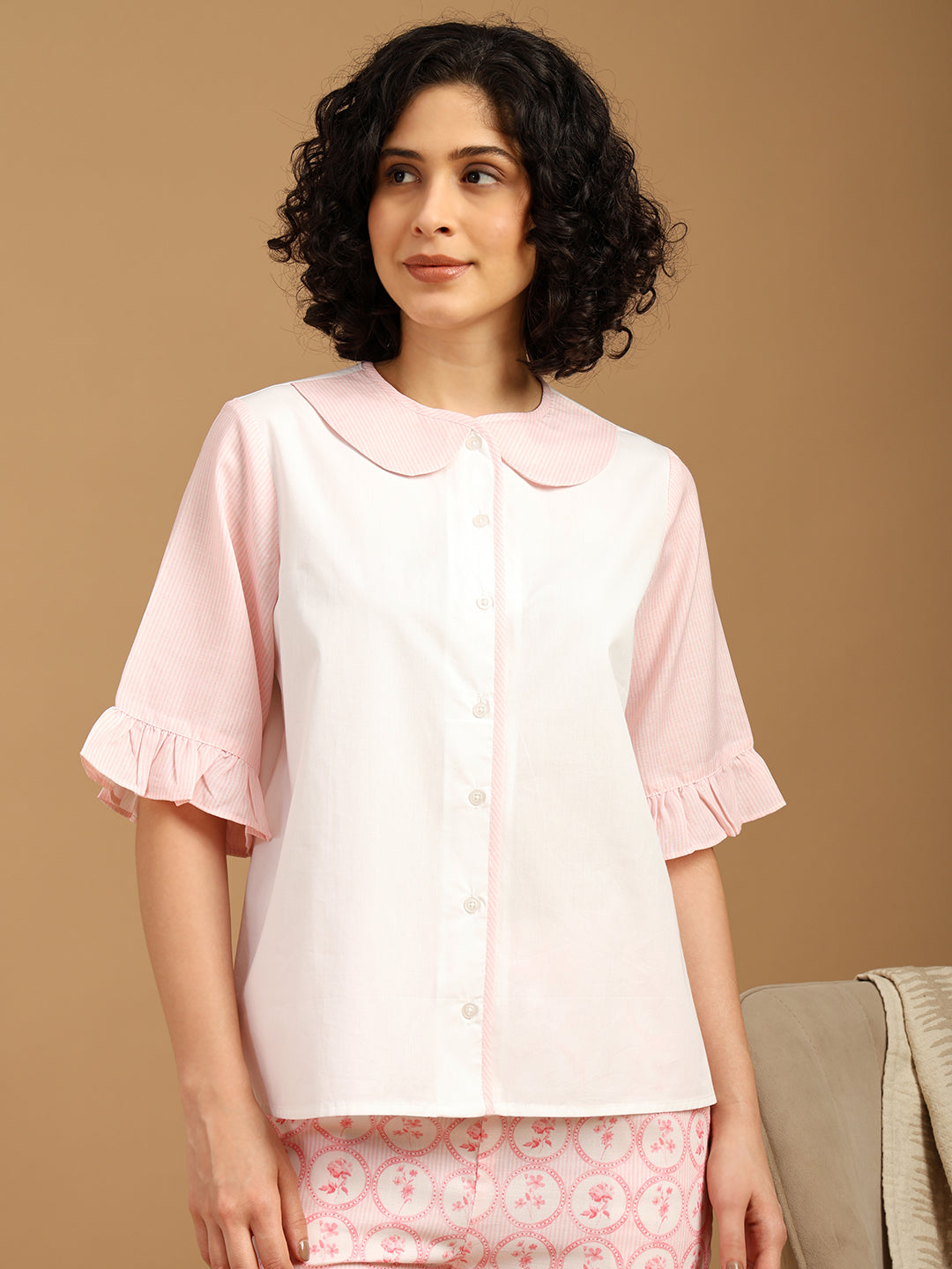 Pink Flora Geo Print Nightwear