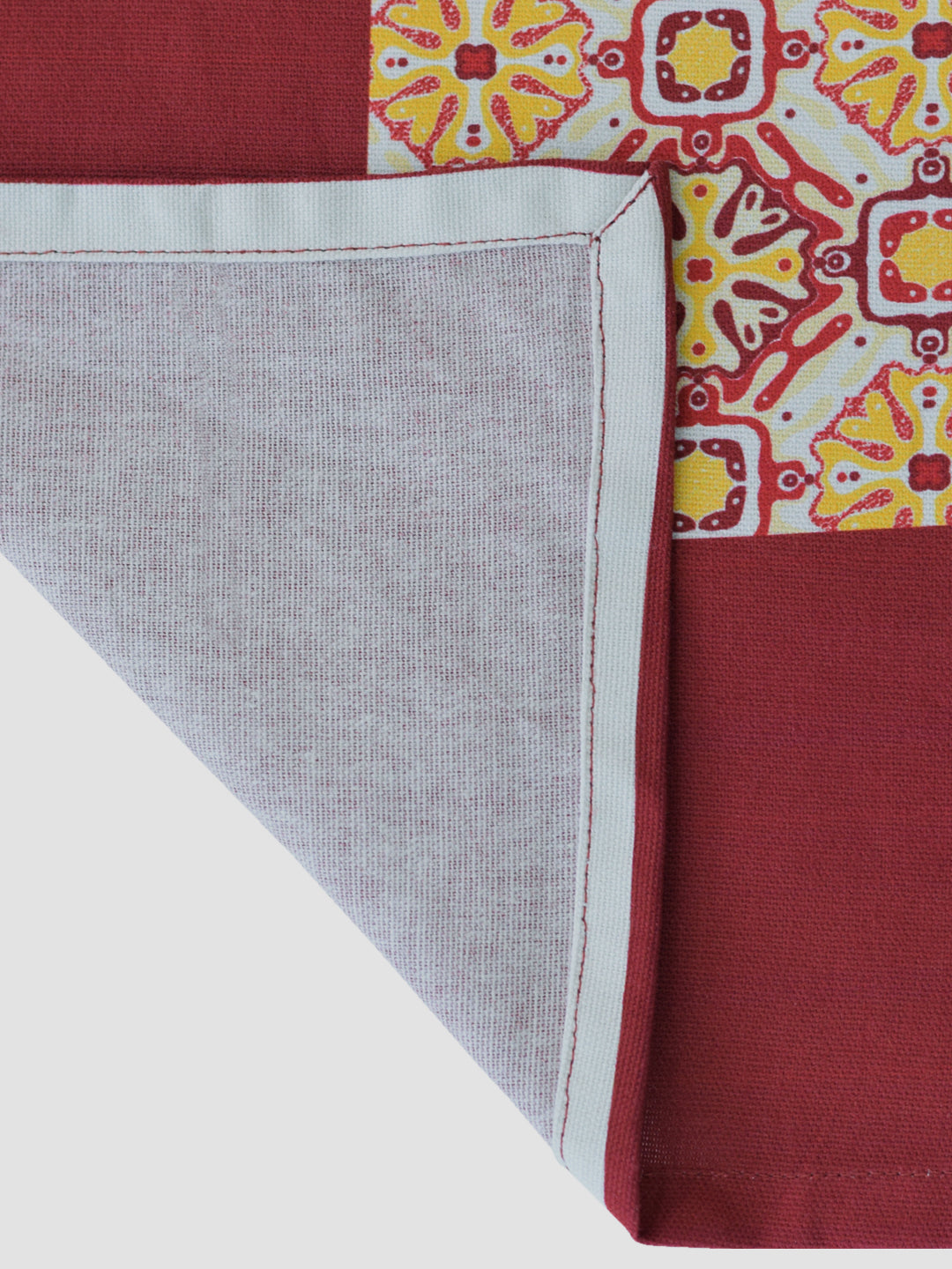 Blanc9 Ajrakh Tablecloth 6/8 Seater Cotton Tablecloth