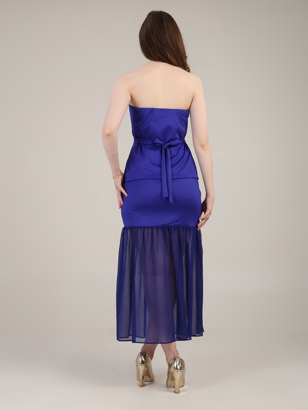 Dazzling blue Skirt Set