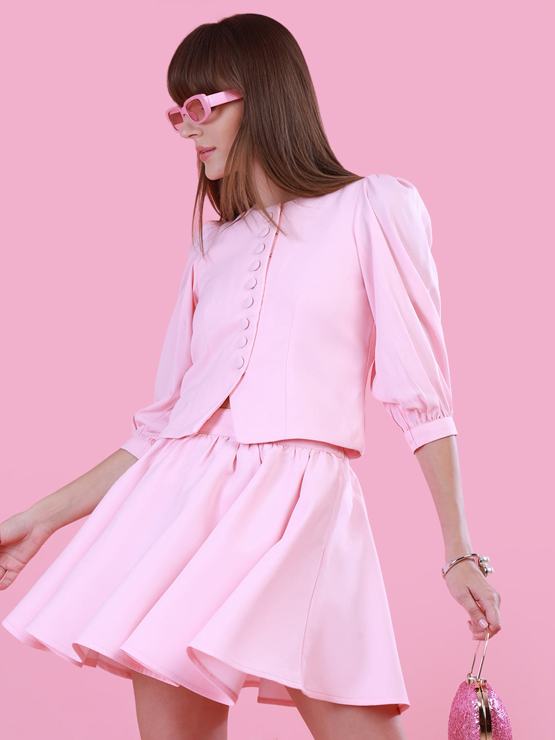 Rose Soiree Skirt Set for Women
