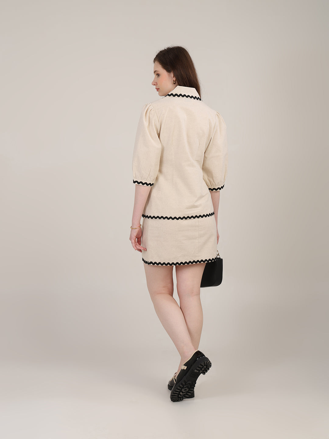 Contrast lace Skirt Set