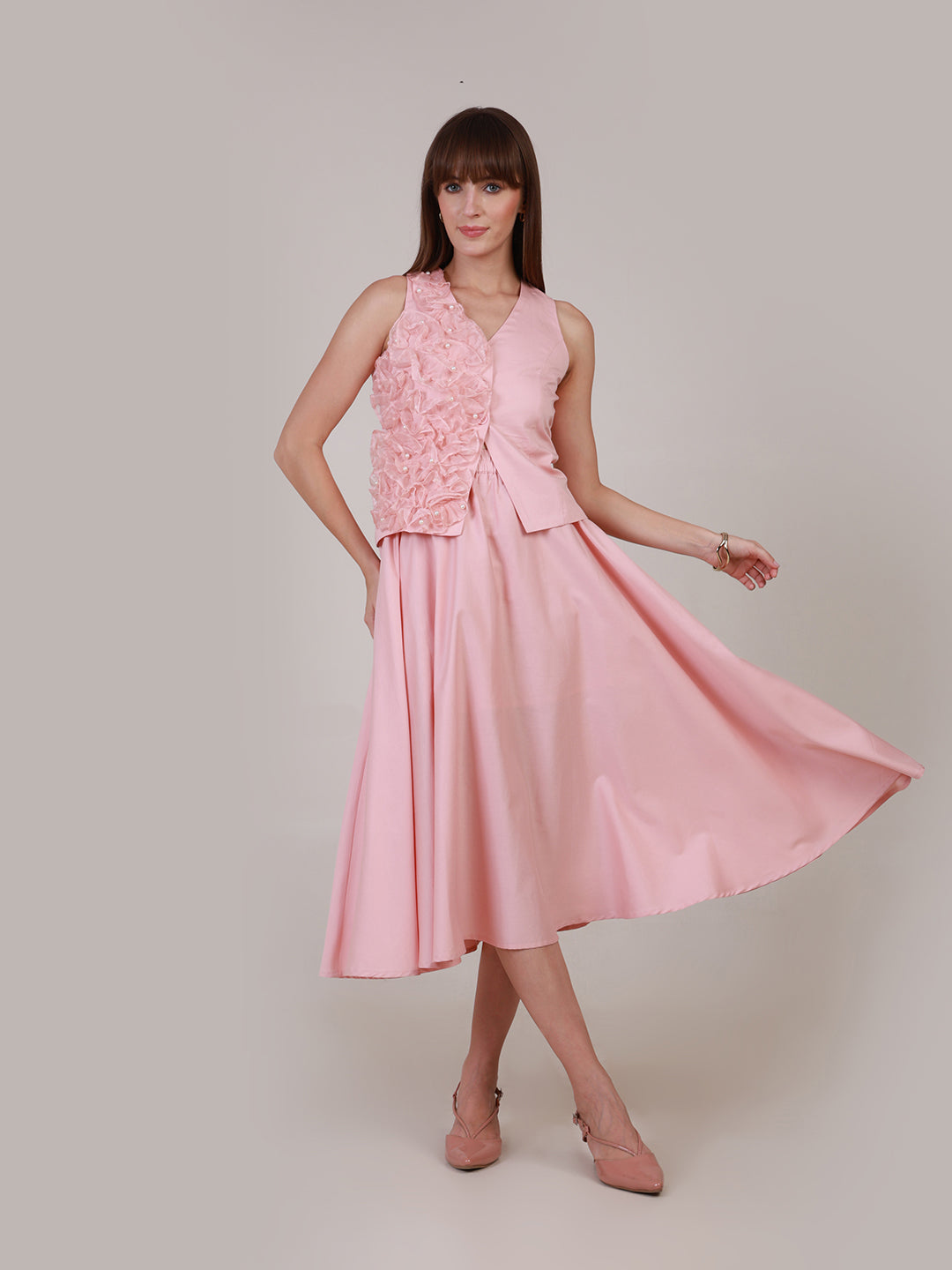 Blossom & Blush Skirt Co-ord Set for Women