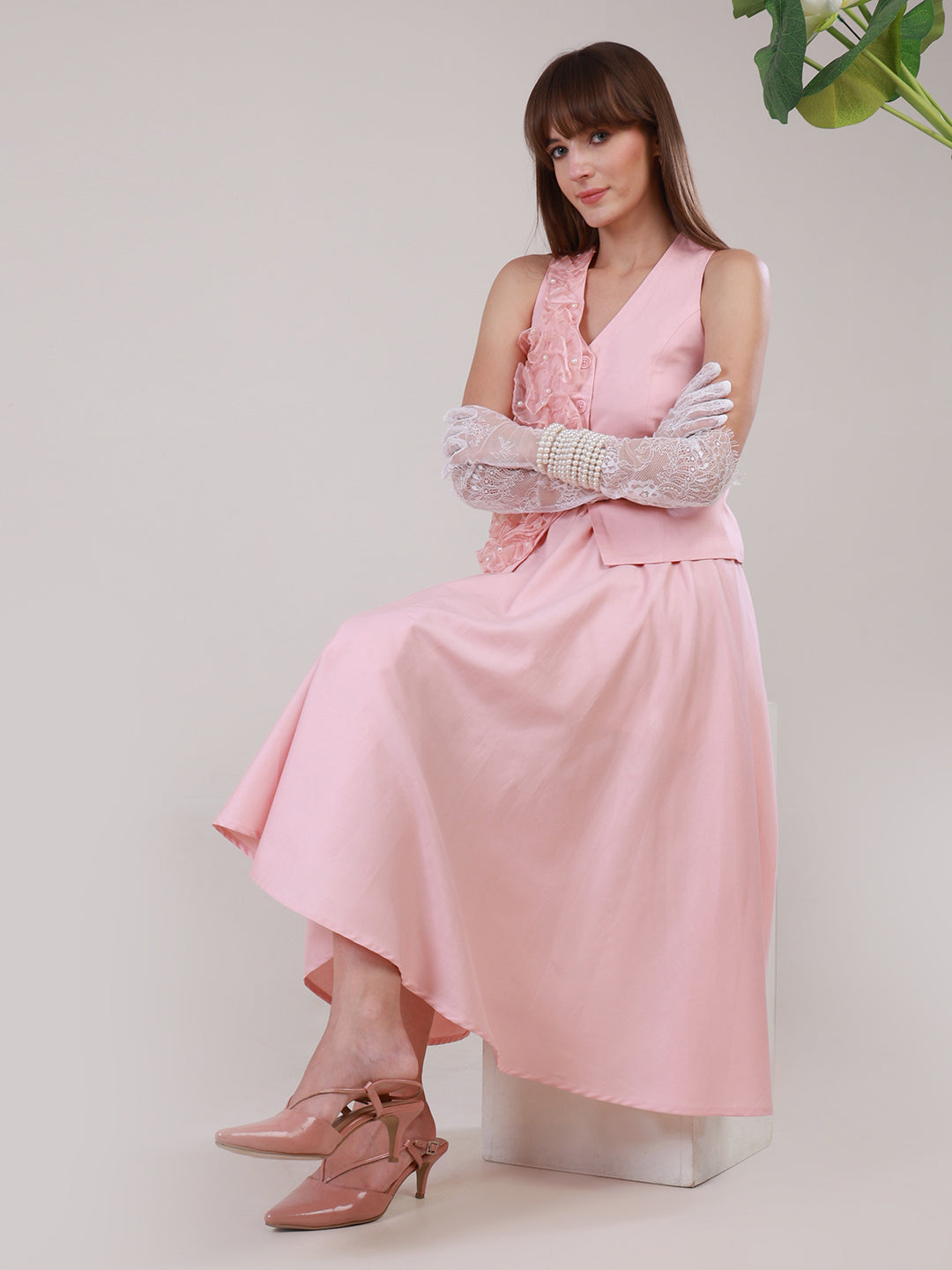 Blossom & Blush Skirt Co-ord Set for Women