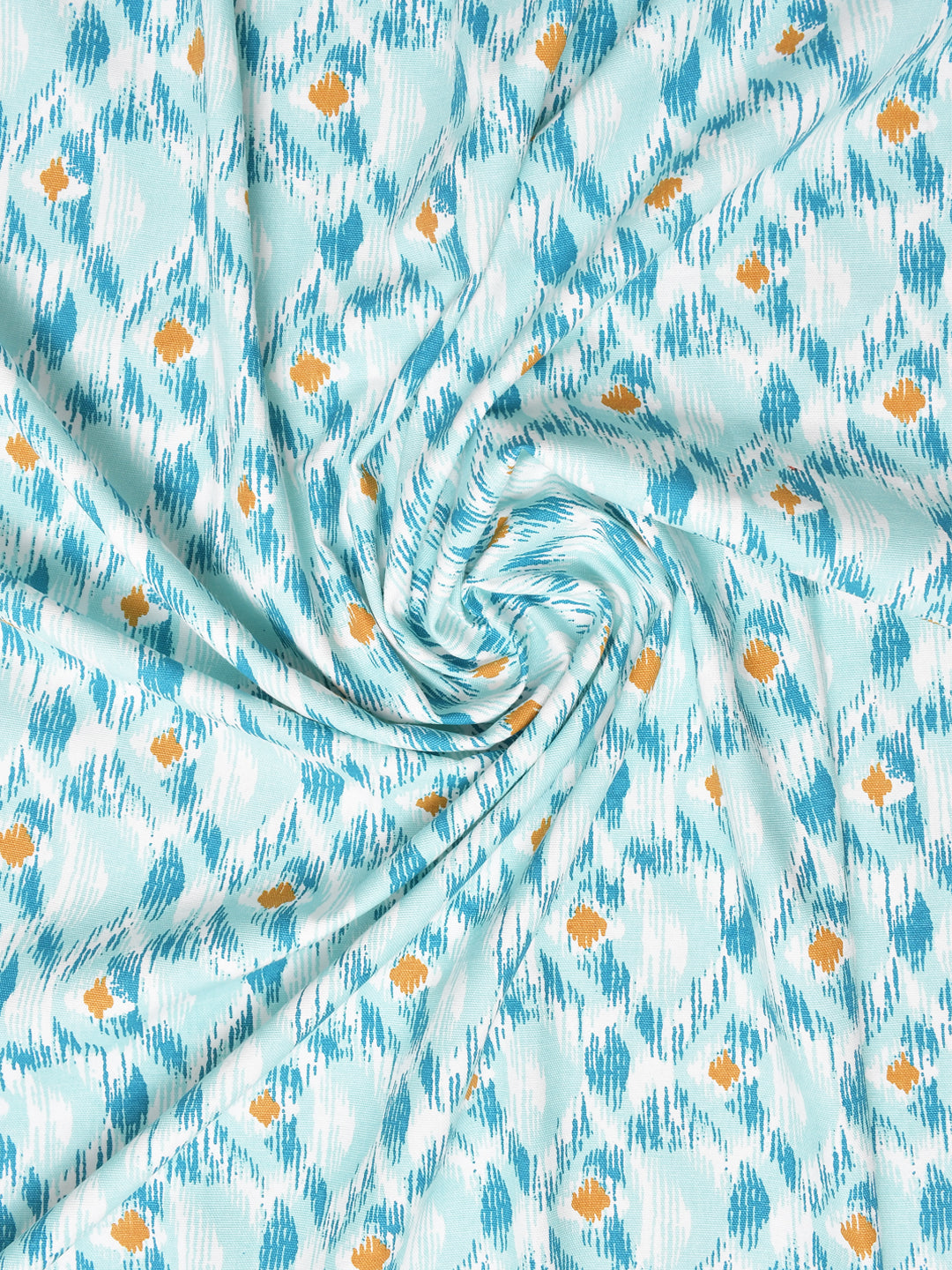Blue Ocean Ikat Cotton Long Door Curtain