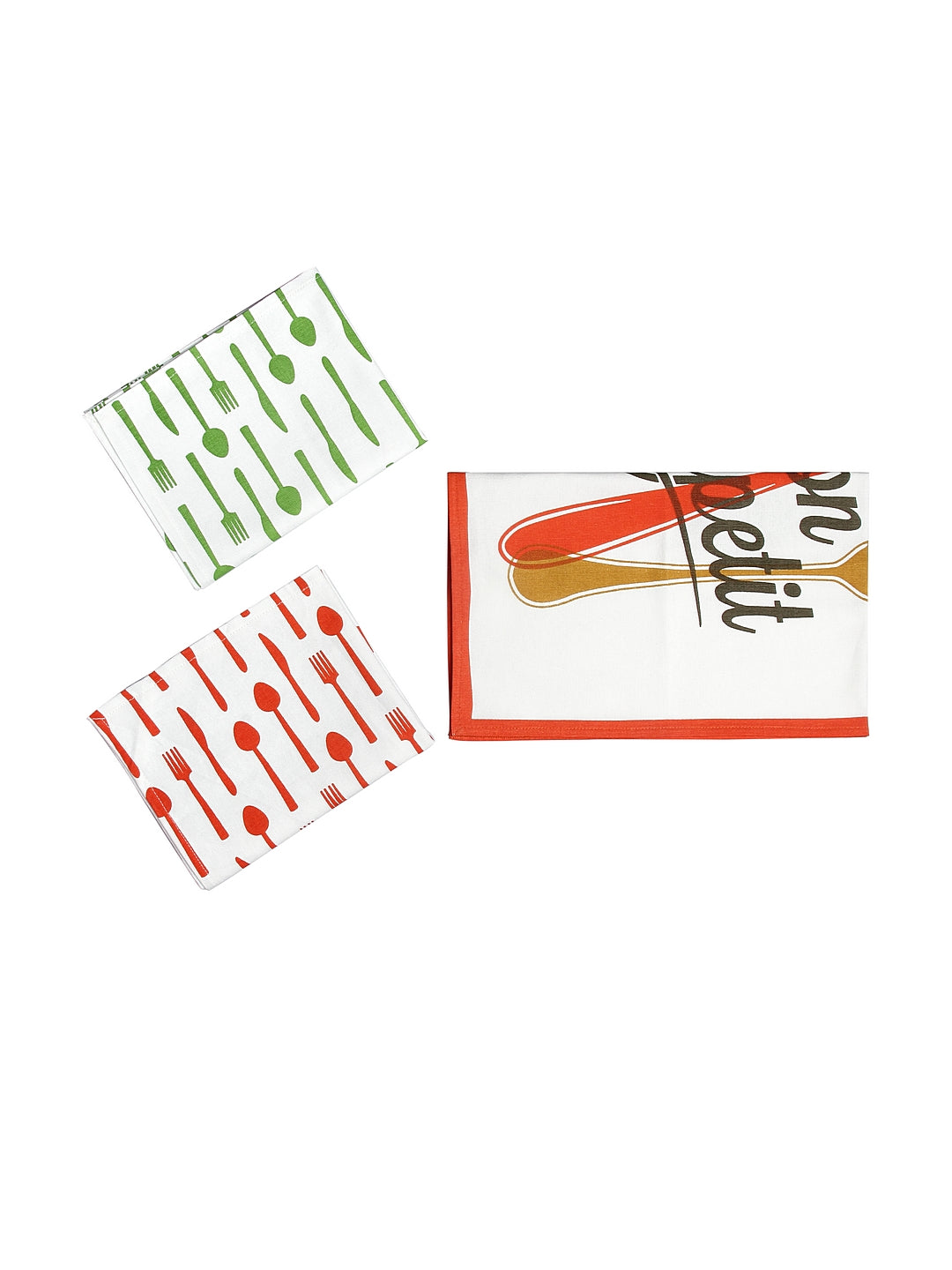 Set Of 3 Bon-Appetit Kitchen Towel