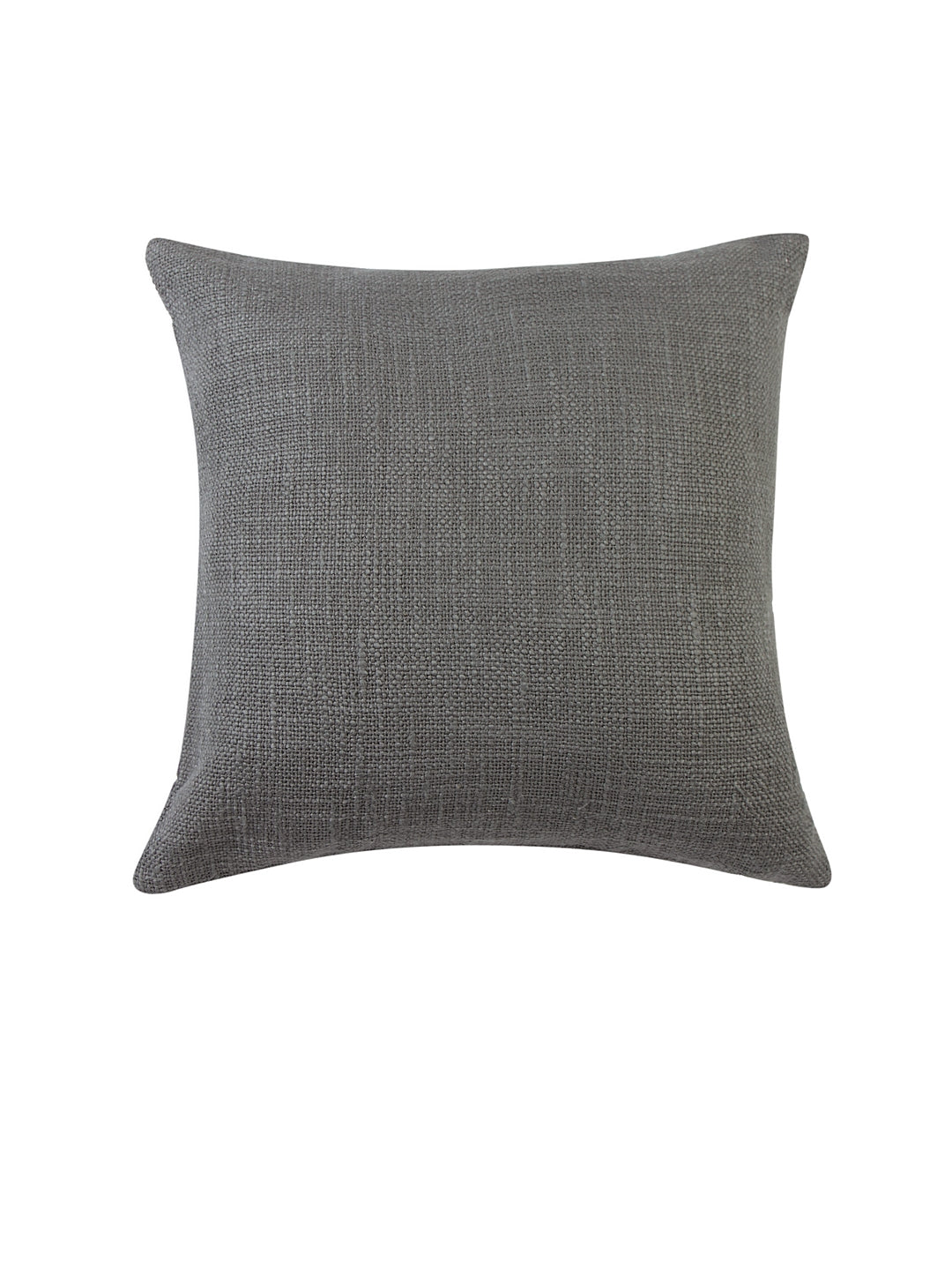Dark Grey Heavy Slub Cushion Cover