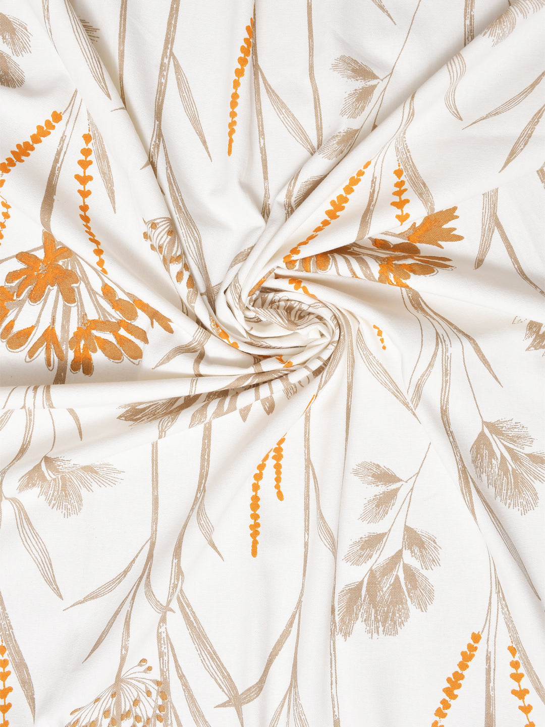 Blanc9 Daisy Beige Cotton Long Door Curtain