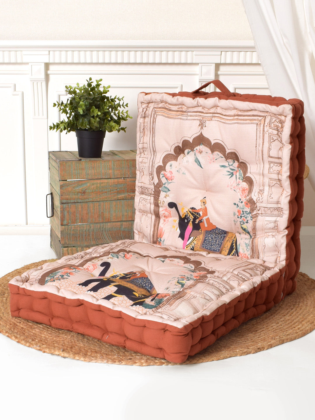 Blanc9 Tusker Digitally Printed Floor Cushion