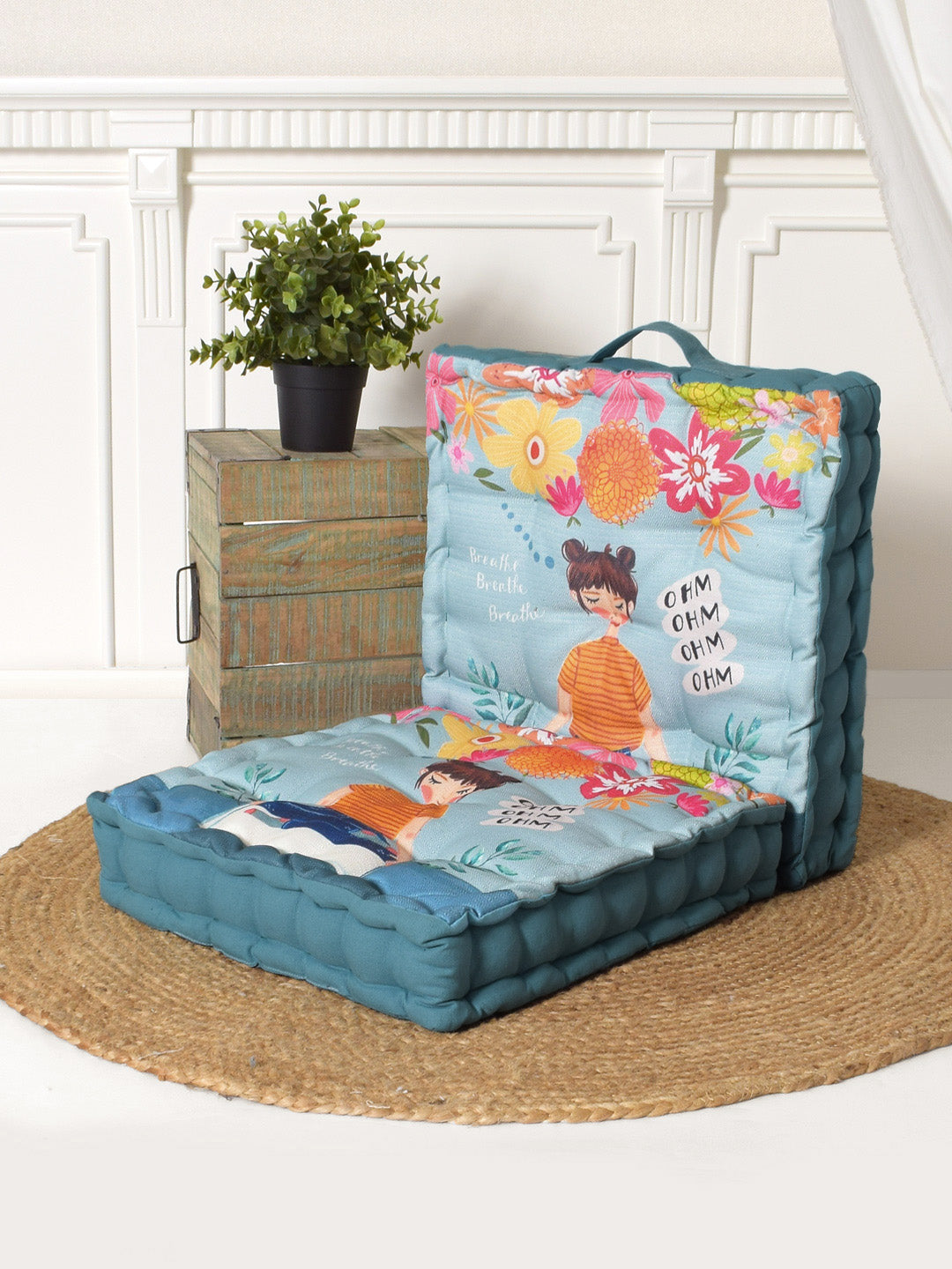 Blanc9 Meditate Digitally Printed Floor Cushion