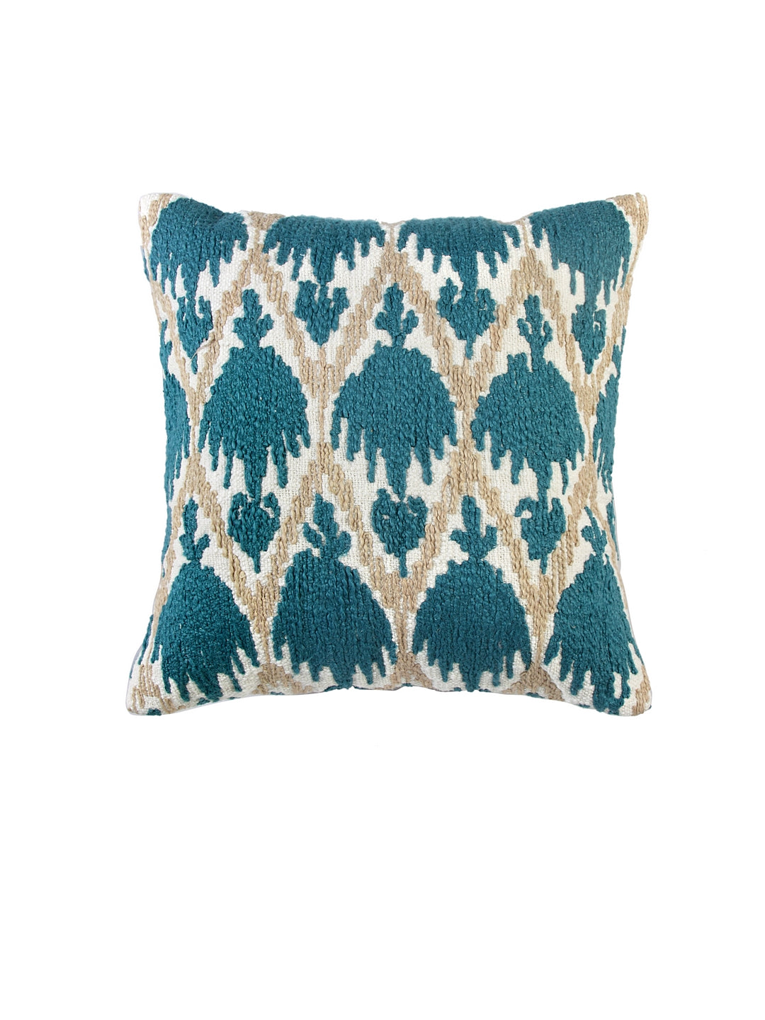 Blanc9 Ikat Embroidered Cushion Cover
