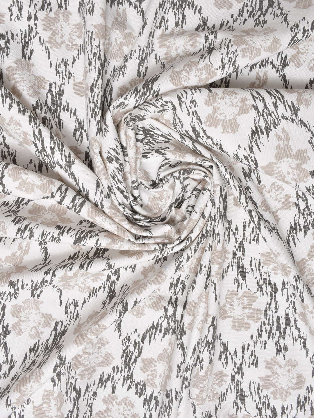Blanc9 Floral Glitch Cotton Long Door Curtain