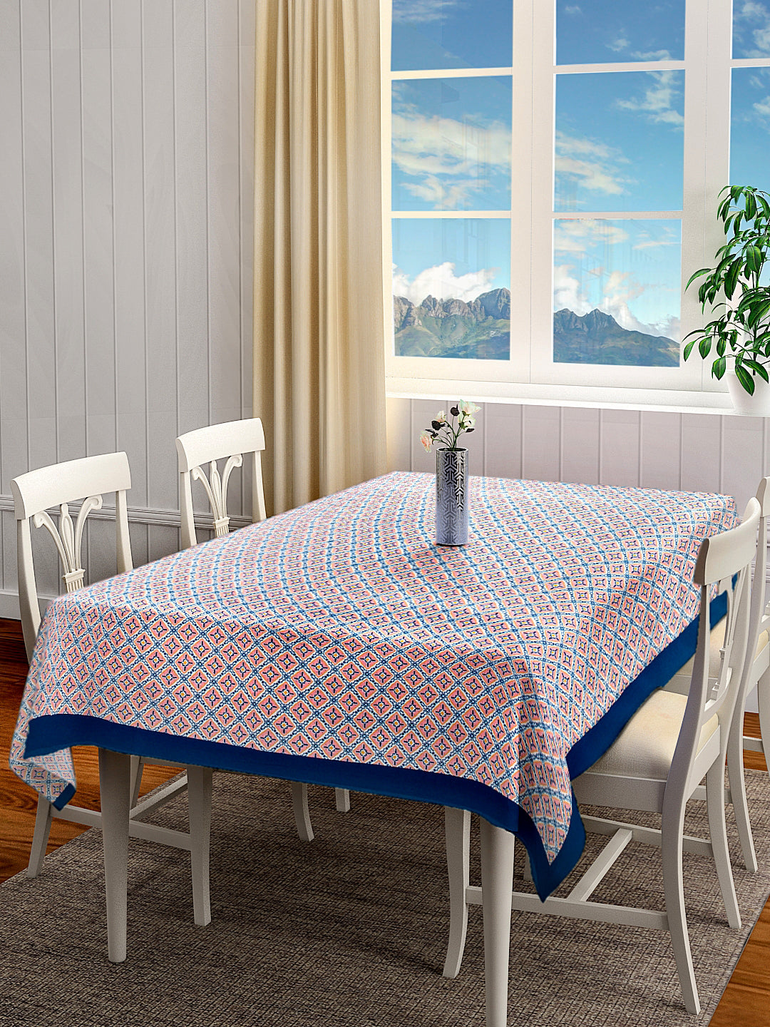 Blanc9 Lattice Print Table Cloth