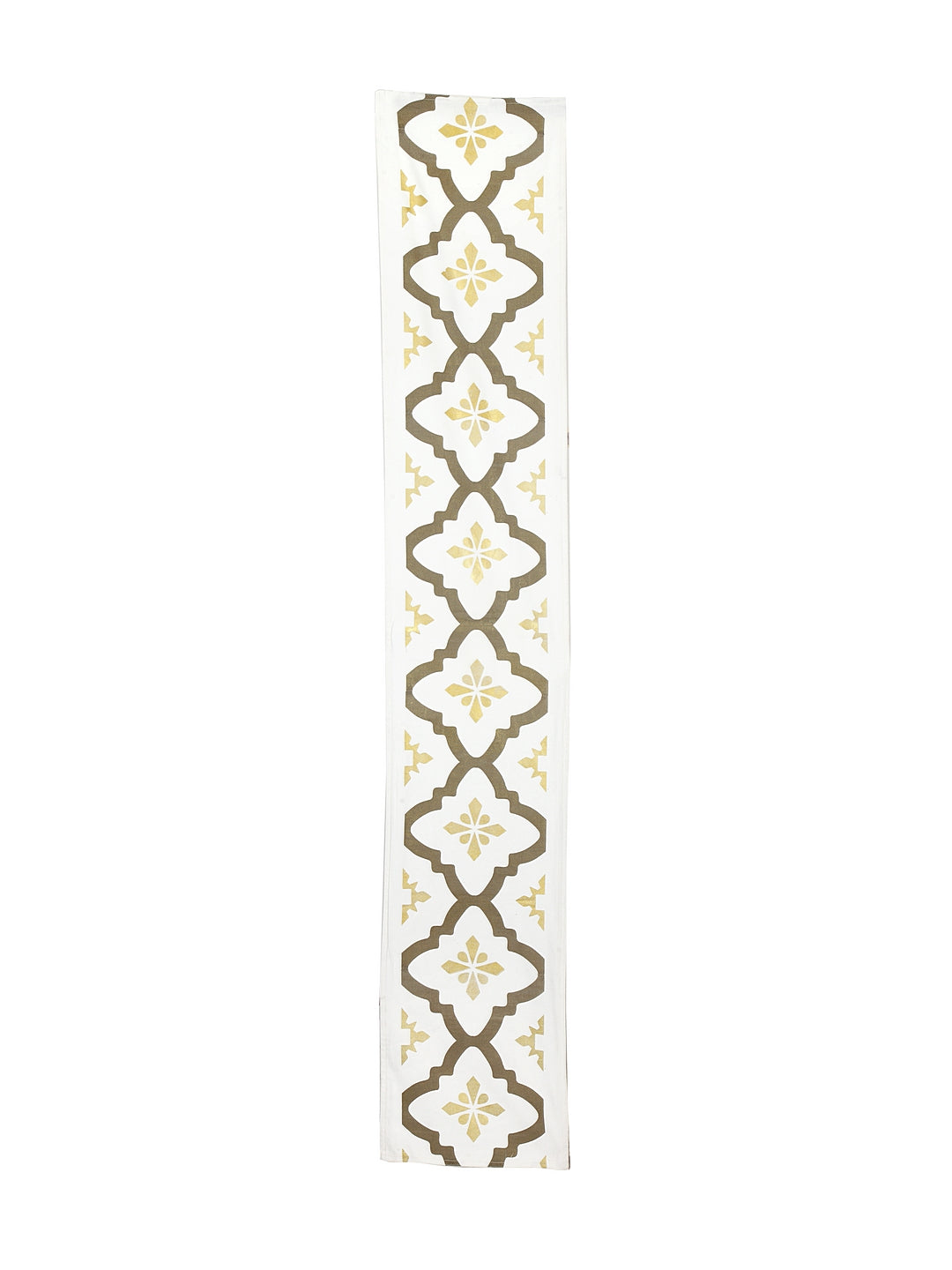 Trefoil 4/6 Seater Cotton Table Runner