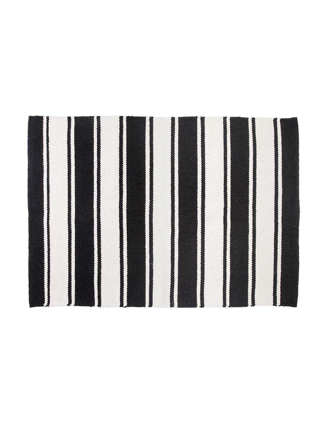 Blanc9 Woven Striped Rug