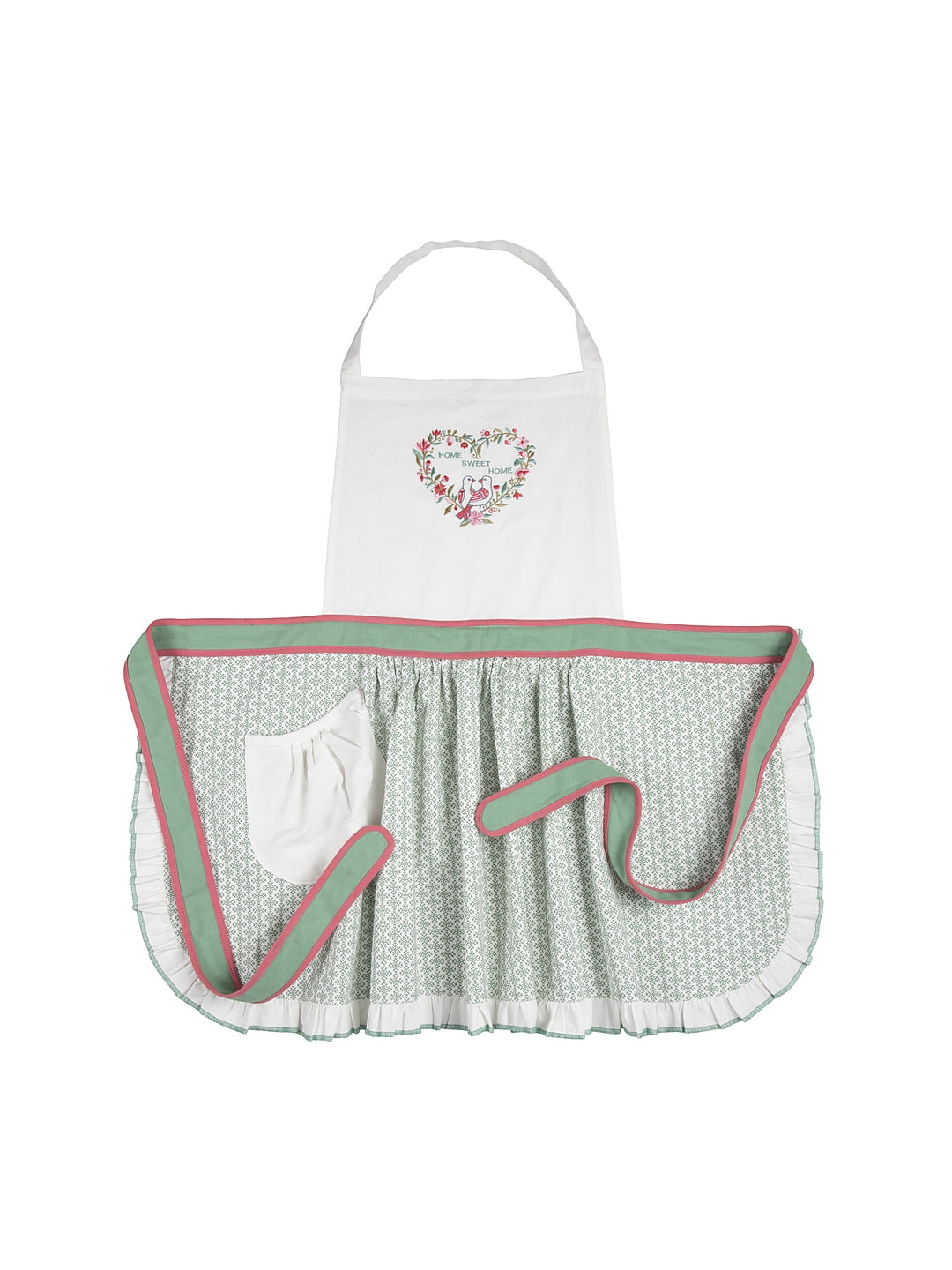 Blanc9 Love Birds Embroidered Apron