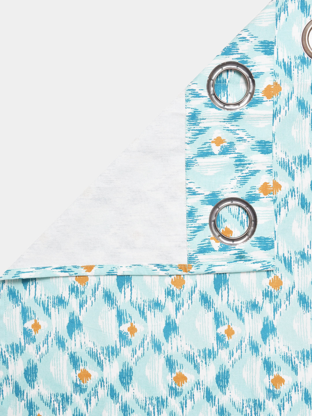 Blue Ocean Ikat Cotton Long Door Curtain