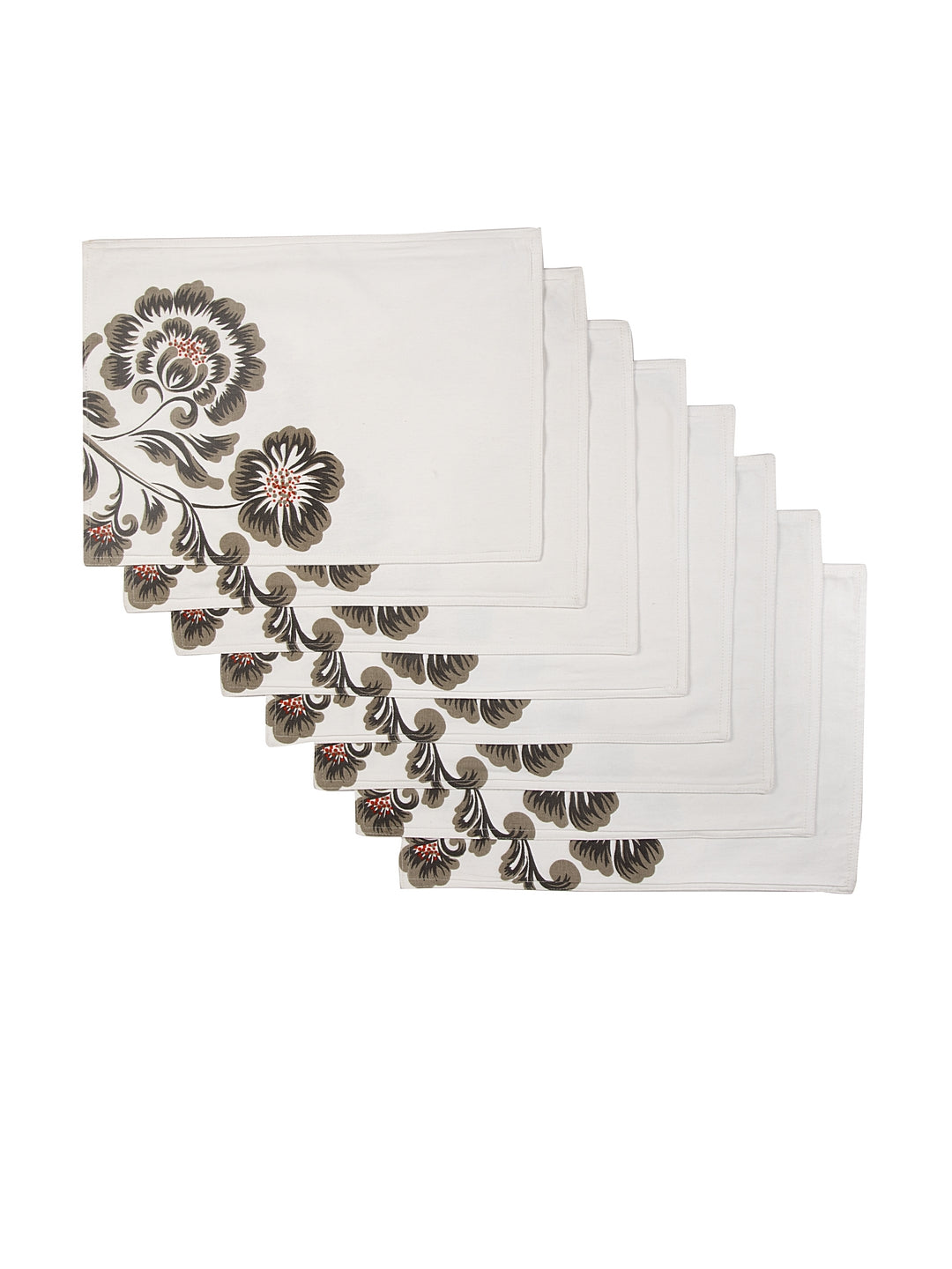 Set of 8 Vintage Floral Placemats