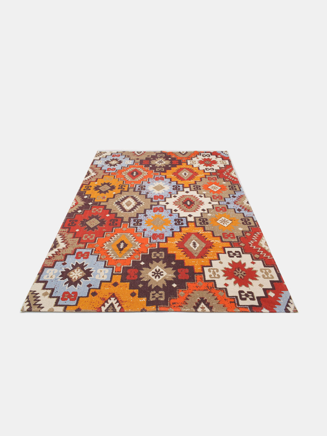 Blanc9 Morocco Printed "4x5.4 ft." Cotton Carpet