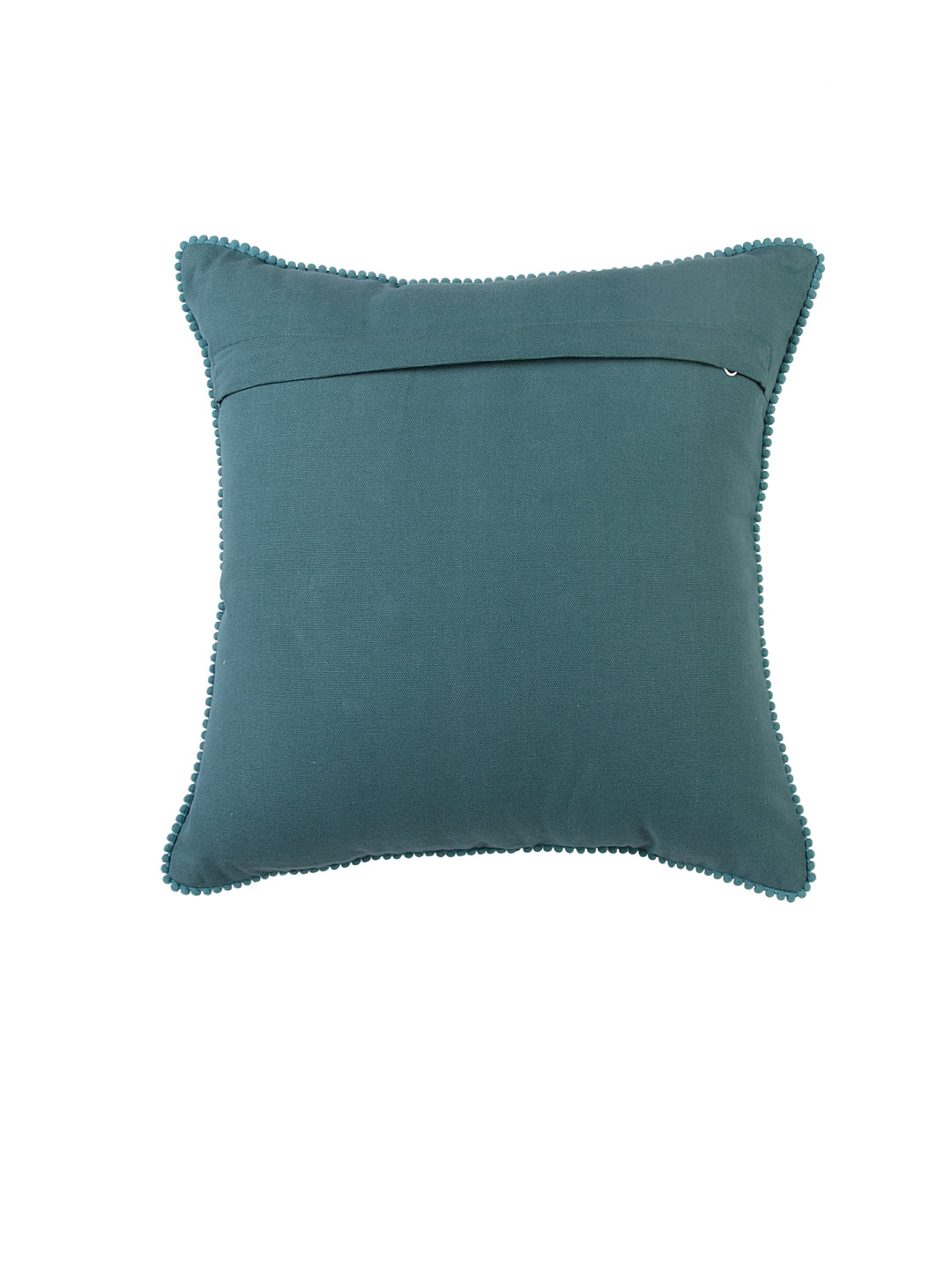 Blanc9 Set of 3 Mughal Garden Embroidered with red Velvet 40x40 CM Cushion Covers