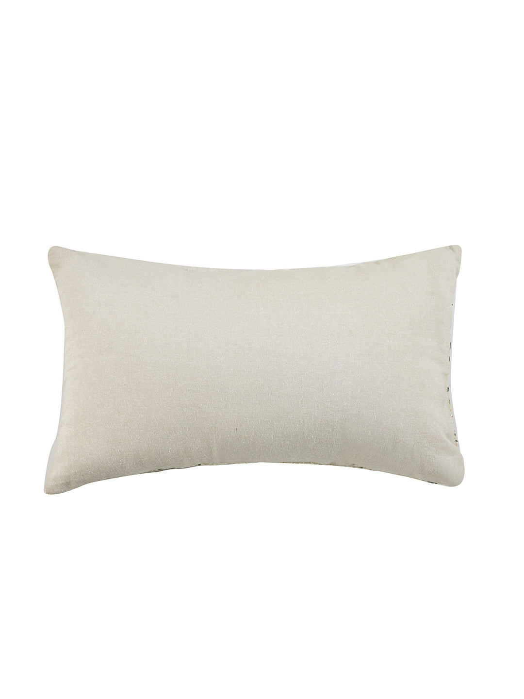 Chambray Sequin Work Cushion Cover with Filler 30x50cm