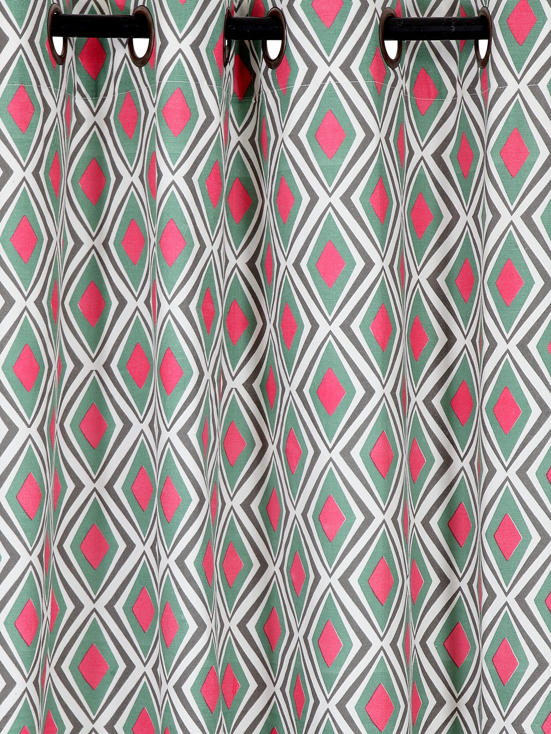 Blanc9 Set of 2 Long Door Urban Abstract Curtain