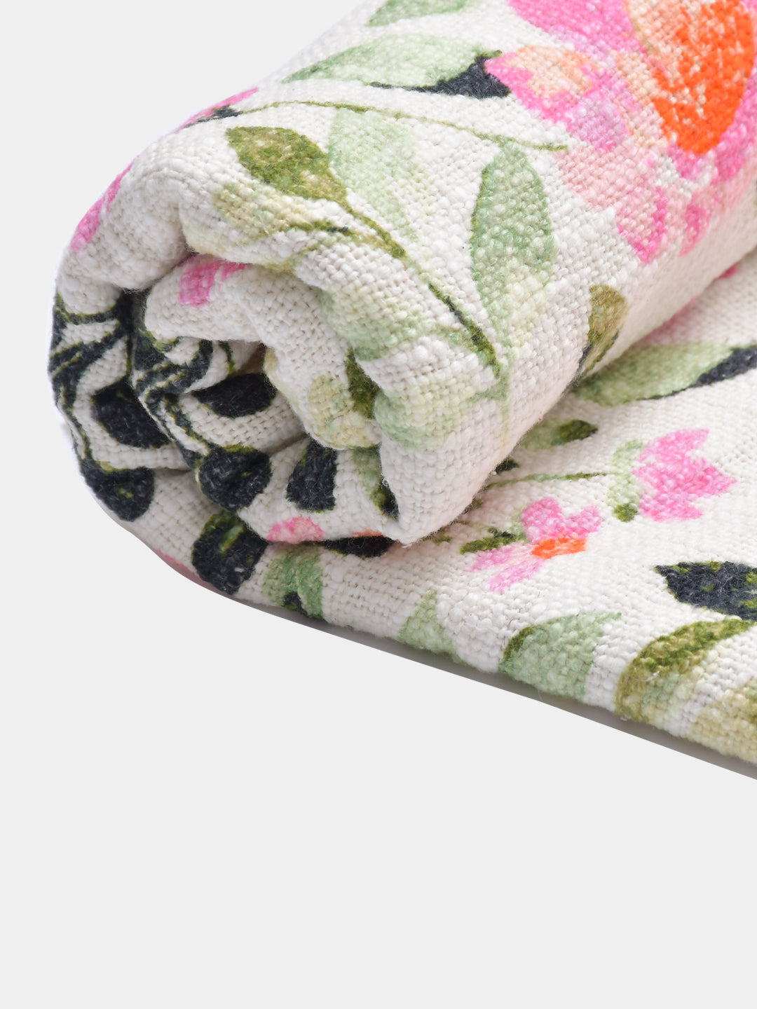 Blanc9 Gulfam Cotton Printed Throw with Cushion Cover