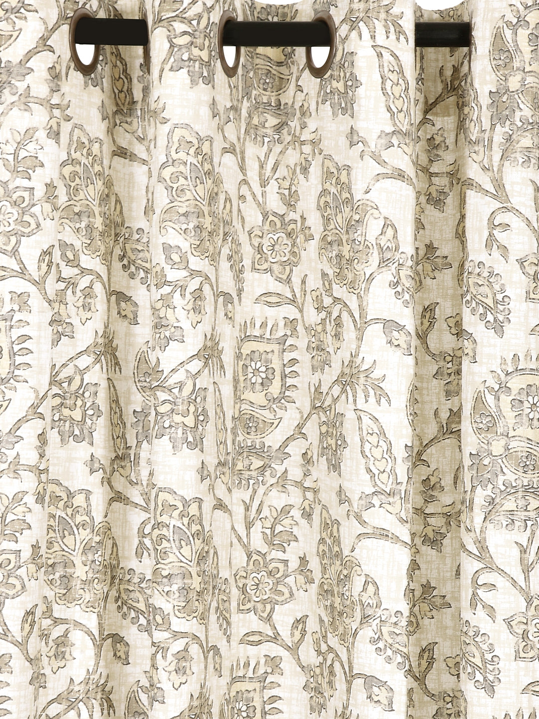 Blanc9 Set of 2 Long Door Baroque Curtain