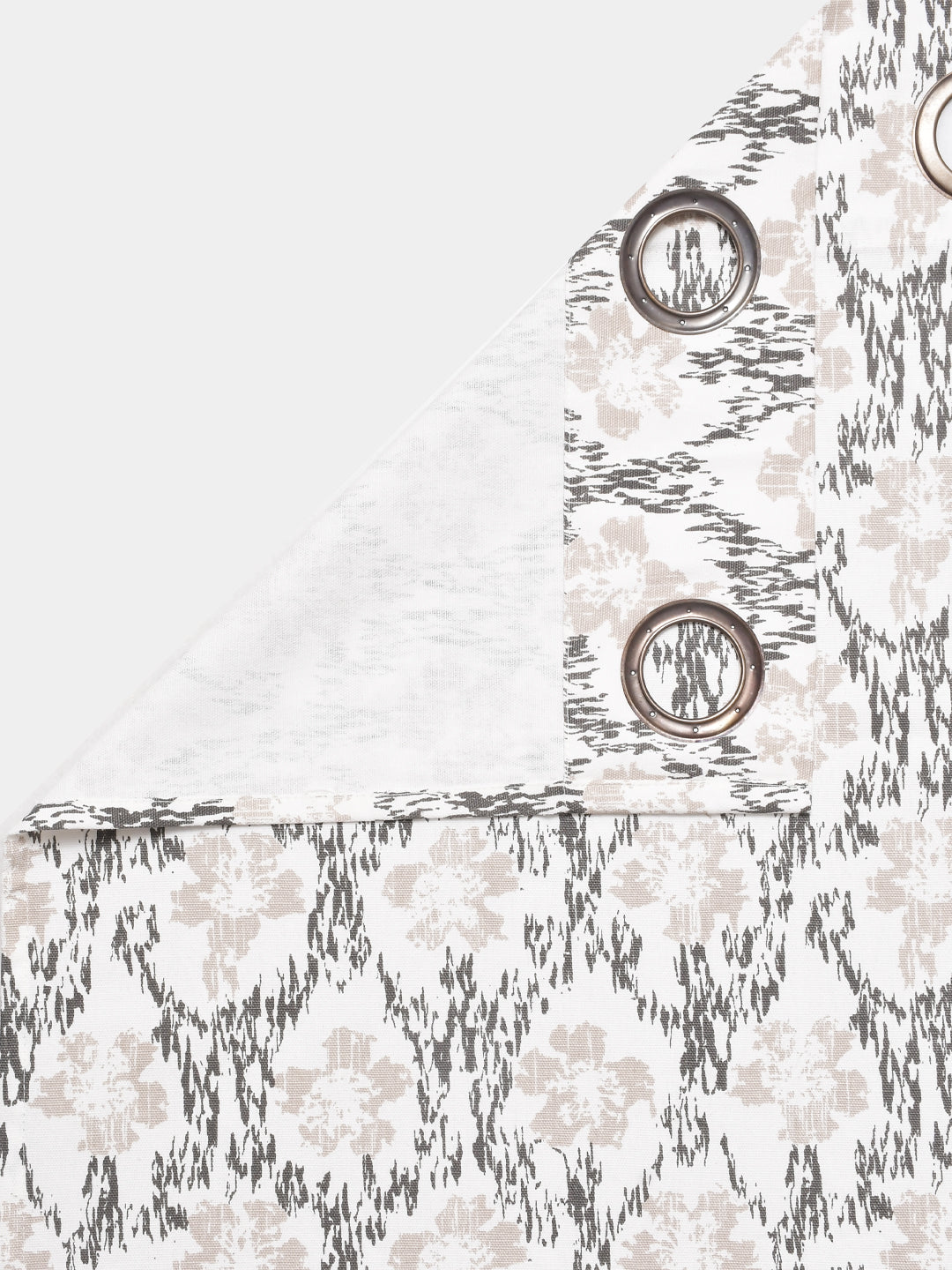 Blanc9 Floral Glitch Cotton Long Door Curtain