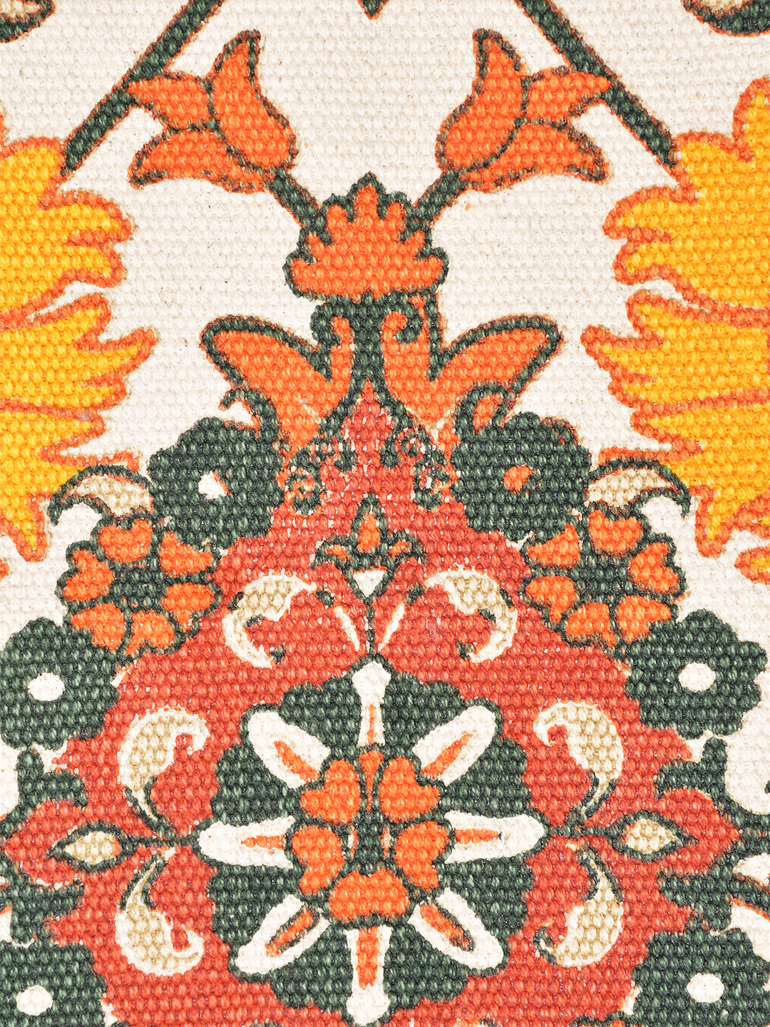 Jaisalmer Multicoloured Printed Cotton 4'x5.5' Carpet