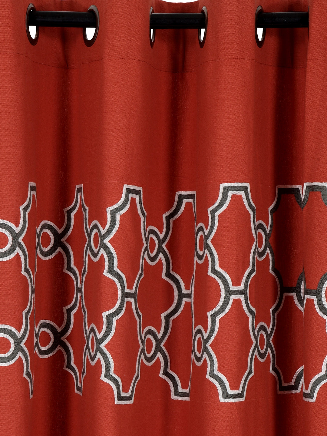 Blanc9 Set of 2 Long Door Tracery Curtain