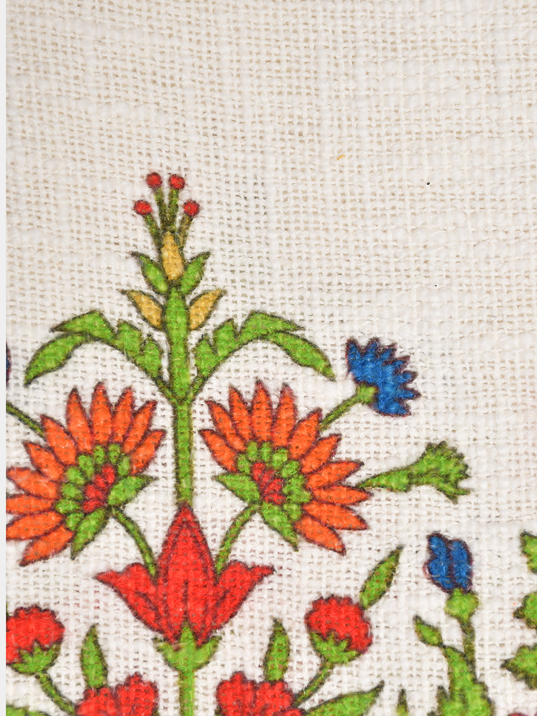 Blanc9 Ajmer Cotton Printed Throw with Cushion Cover