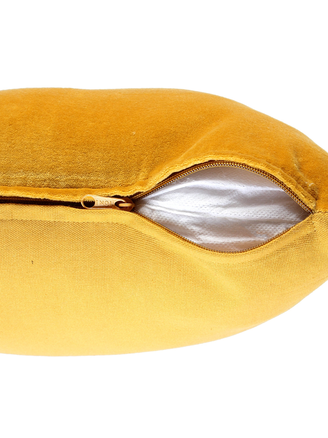 Ochre Velvet Cushion Cover