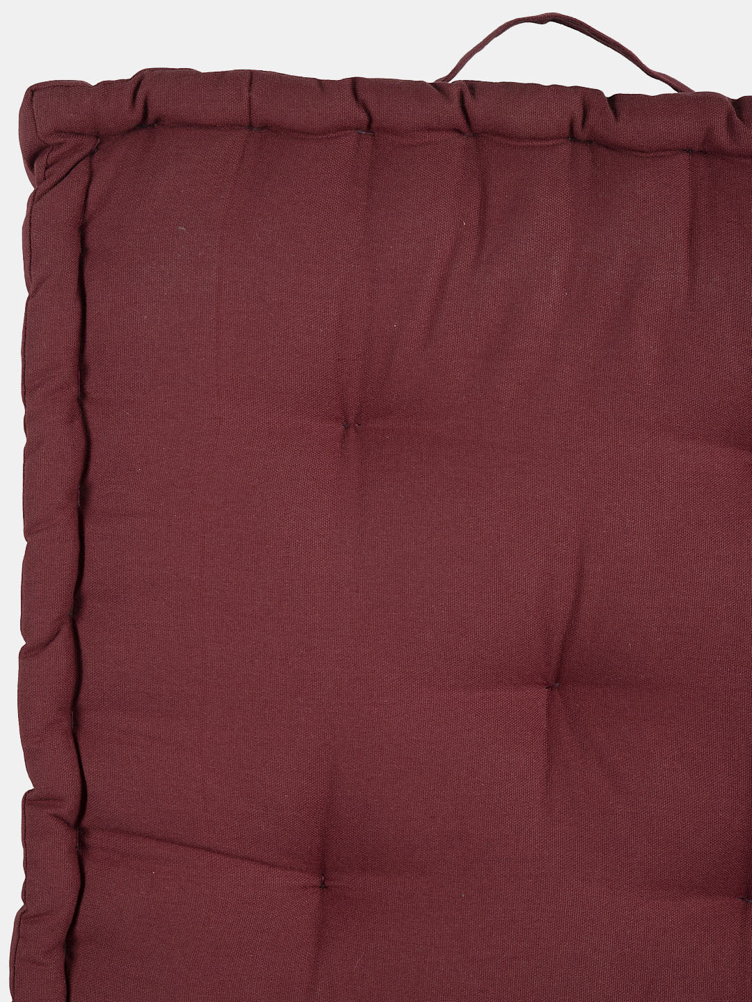 Blanc9 Set of 2 Maroon & Grey Matlas Floor Cushion