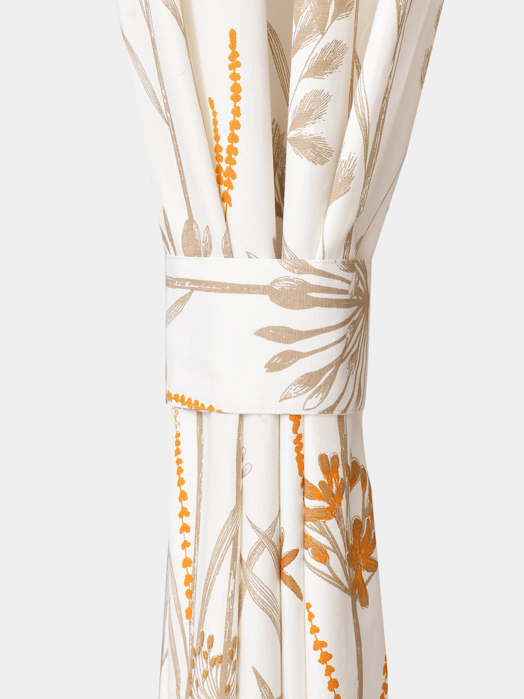 Blanc9 Daisy Beige Cotton Long Door Curtain
