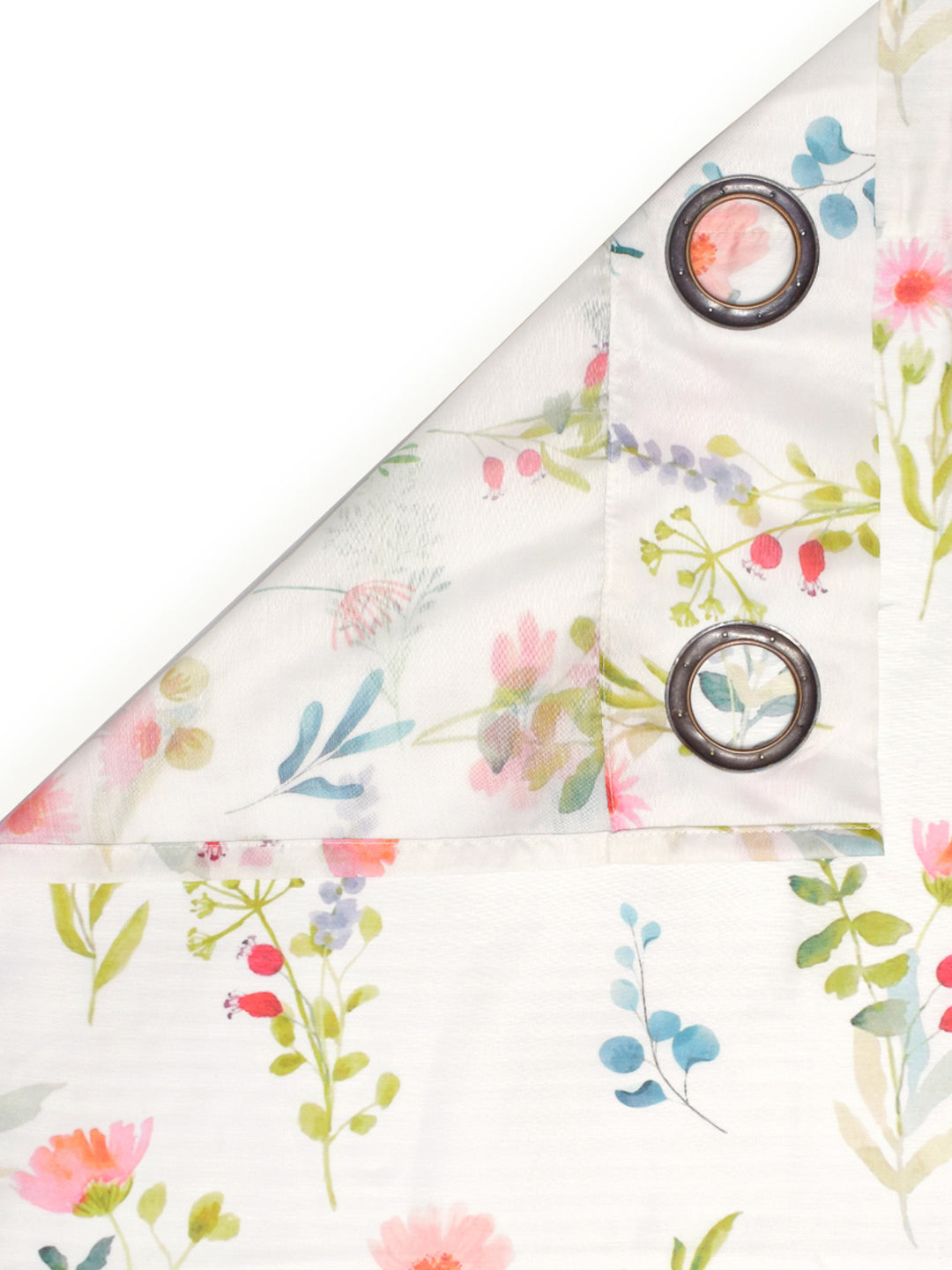 Set Of 2 Flora Digitally Printed 7Ft. Curtain Sheer