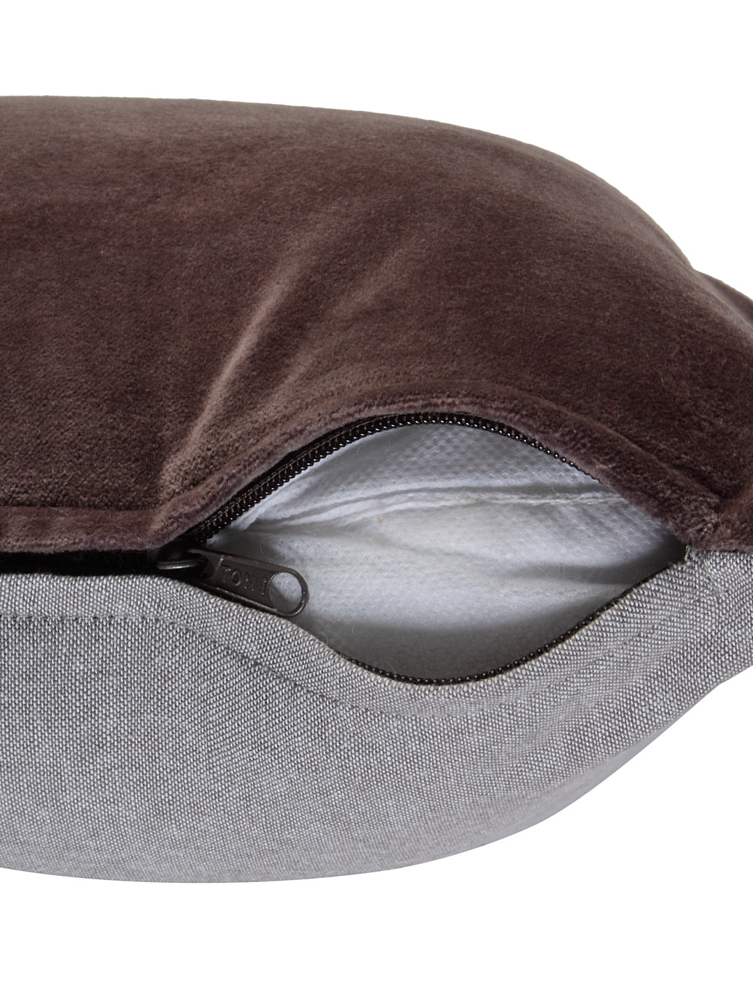 Dark Grey Velvet Cushion Cover