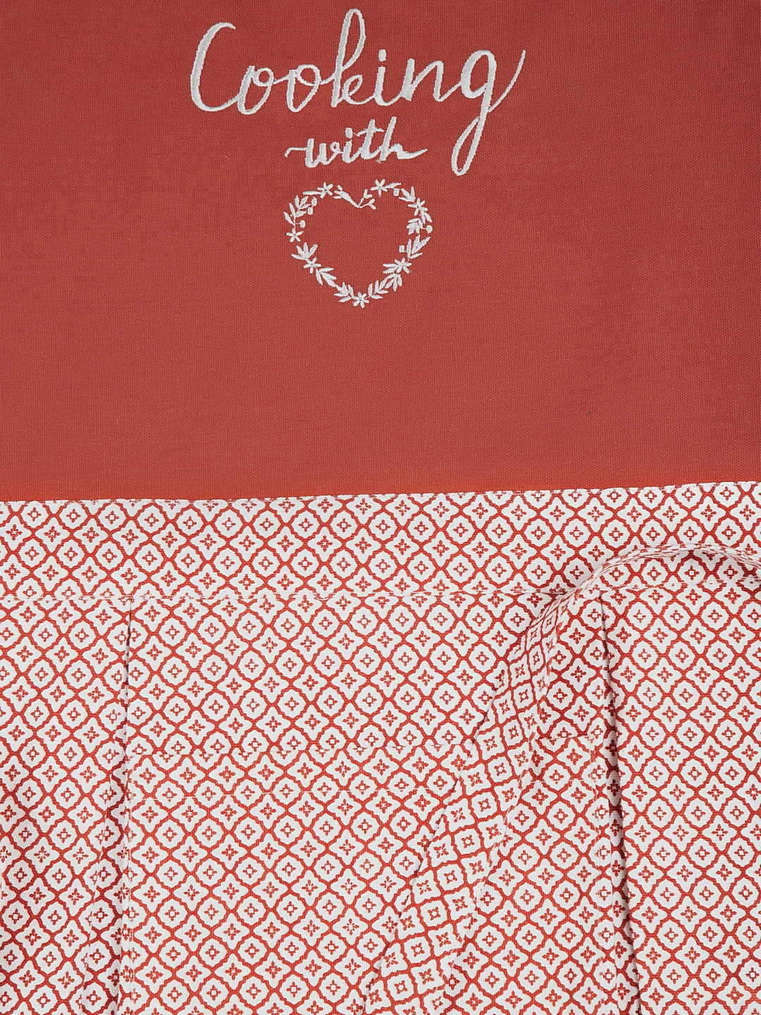 Blanc9 Cooking With Love Embroidered Apron