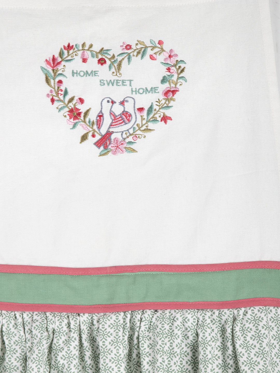 Blanc9 Love Birds Embroidered Apron